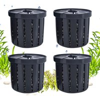 4Pcs Home fish tank hydroponic plant basket Aquarium Plant Pots Stable Fish Tank Plant Cup Planting Holder Water Feature