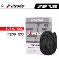 1 Pair Vittoria Lite / Standard Butyl SV Inner Tube 700x20/28C for 28' 700C Road Bike 48/60mm Presta Valve Stem