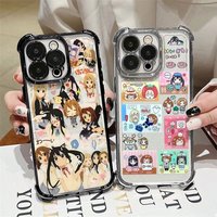 Y2K Japanese Anime K-K-ON Plating Phone Case For Samsung S26 S25 S24 S23 S22 S21 S20 FE Note20 Edge Plus Ultra 4G 5G Anti Fall