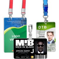 Personalized Custom Plastic VIP Card 1mm Thick Full Color Printing PVC Badge Business ID Entry Pass For Event Staff