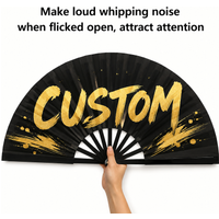 Custom Folding Fan Personalized Photo Text Print Chinese Style Bamboo Hand Fan DIY Wedding Party Gift
