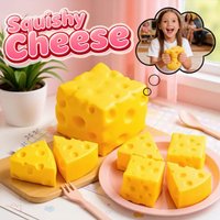 Simulation Cube Cheese squishies Stress Relief Toy Soft Slow Rising Shapeable Vent Ball, Sensory Decompression Artifact, Squishy