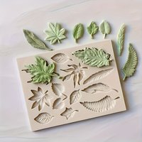 1pc 3D Silicone Leaves Mold - Versatile DIY Decorating & Tool with Realistic Leaf Designs, Accessory for Artistic & Crafting