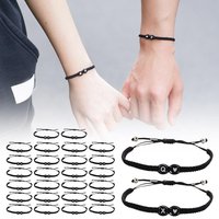 26 Letters Initial Heart Bracelets Handmade Adjustable A-Z Name Braided Bracelets For Women Men Friendship Jewelry Accessories