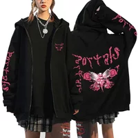 Melanie Martinez Portals Hoodies Melanie Martinez Zipper Sweatshirts Jackets Hip Hop Streetwear Coats Men Woman Oversized Hoodie