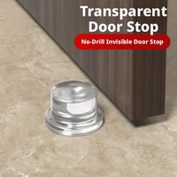 Non-Slip Transparent Silicone Door Stopper: Floor Buffer & Wall Protection Pad
