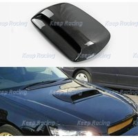 K2 Style Carbon Fiber Hood Scoop For Subaru Legacy 03-09 BP BL BH BE Glossy Air Vent Bonnet Duct Tuning Intake Cover Front Cap