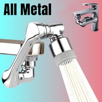 Métal 1080 ° Tête de pulvérisation de robinet à Rotation universelle, adaptateur 22/24mm, prolongateur de robinet de lavabo, aérateur, buse de barboteur, robinet de cuisine