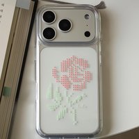 Retro Flowers Phone Case For iPhone 17 16 16e 15 14 13 12 11 Mini Pro Max X XR XSMax 7 8 Air Plus Transparent Back Cover