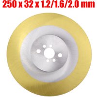 250mm HSS Circular Saw Blade 1.2/1.6/2.0mm Thickness Cutting Disc for Steel Copper Iron Aluminum Metal Pipe Cutting Metal Blade