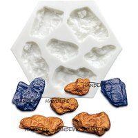 Rock Meteorite Silicone Sugarcraft Mold Resin Tools Cupcake Baking Mould Fondant Cake Decorating Tools