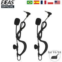 EJEAS V6 FBIM V6C V4C 3.5mm Jack Full Duplex Two-way Intercom Accessory Football Referee Coach Judger Arbitro Headset Headphone
