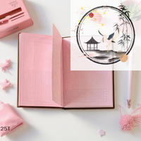 Strawberry Chocolate Notebook A6 - Cute Pink Planner, Kawaii Journal For Notes, Travel Diary, Gift For Girls