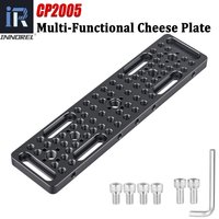 Multi-Functional Cheese Plate INNOREL CP2005 20*5cm Switching Mounting Plate with Built-in ARRI Locating Holes for Camera Tripod