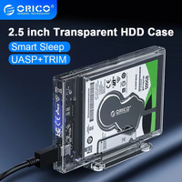 ORICO HDD Case 2.5'' SATA to USB 3.0 Type-C Hard Drive Enclosure for SSD Disk HDD Box Transparent Case HD External HDD Enclosure