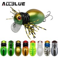 ALLBLUE FATSO SPIDER Topwater Shallow Crankbait 41MM 6.2G Rolling Insect Fishing Lure Wobbler Bait Freshwater Bass Pike Tackle