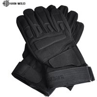 AliExpress HAN WILD Combat Tactical Gloves Men Training Full Finger Camouflage Accessory Paintball Hunting Gloves Soldier Shoot Bicycle Mittens
