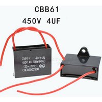 1pcs 450V 4uF 4mF CBB61 Motor Start Run Fan Capacitor