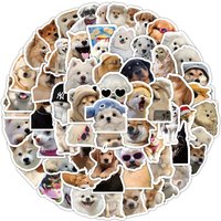 100PCS Pet MEME Realistic Dogs Waterproof Graffiti Stickers for Helmet Bicycle Hand Account Pencil Case Decals Papery Pop Store