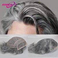 Bleached Knots Men Toupee Lace Front Hair Prosthesis Man Lace PU Base Indian Human Hair Wigs Natural Hair Replacement Hairline