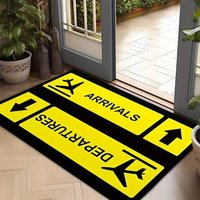 VIKAMA Non-Slip Door Mat Entrance Rug Living Room Bedroom Carpet Anti-Slip Floor Mat Porch Hallway Home Decor