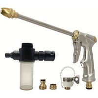 Garden Spray Spray Gun Spray Tool Plant Water System Metal Garden Sprinkler Car Washing High-Pressure Adjustable Water Gun