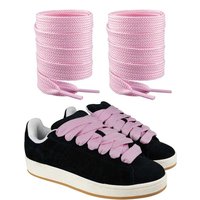 20mm Wide Flat Shoelaces Thick Polyester Replacement Laces for Campus 00s Sneakers & Casual Shoes Classic Cotton Rope Flat Laces