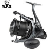 W.P.E Carp Fight 9000 Spinning Fishing Reel Gear Ratio 4.4:1 Ball Bearings 9+1 Full Metal Line Spool Fishing Wheel Tackle Pesca