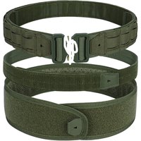 3 in one Quick Release Tactical Belt set PALS laser cut Molle Metal Buckle Duty Security Traffic air gun Belt