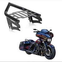 HCMT GB&C Rear Grab Handlebars Bracket Kit Luggage Rack fit for Harley Touring Street Glide Road King Road Glide 09-24