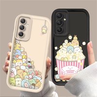 Lovely S-Sumikko Gurashi Case For Samsung Galaxy S24 S23 S25 Ultra S22 S21 Plus FE A56 A36 A26 A16 A06 A15 A25 A35 A55 5G Cover