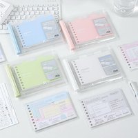Kawaii B7 Binder Pocket Planner Memo Pads Book Journal Notebook Planner Yearly Daily Weekly Agenda Book School Stationery