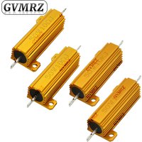 50W Aluminum Housing High Power Wirewound Resistor Assorted Resistance for Electronics Use 0.01R 0.05R 0.1R 2.5R 27R 65R 330R