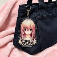 Sone Miyuki Anime Keychain Women You and Me and Her A Love Story Acrylic Key Chai men Keyring Pendant Accessories Friends Gifts