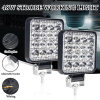 2/4/6 Pcs Mini LED Work Light Bar Spot Flood Pods 12V 24V Driving Fog Lamp Universal for Car Truck SUV ATV Offroad