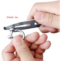 Shackle Key with Bottle Opener Stainless Steel 316 Boat Deck Key Universal Sailor Tool Screw Driver Fit for Marine Yachts RV