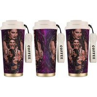 Stainless Steel Tumbler Rhea Ripley Wrestlers Thermal Cup With Straws Travel Cold and Hot Water Bottle 20oz Coffee Cups