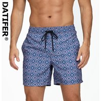 DATIFER 2026 Summer Hot Sale Mens Shorts Classic Polyester Quickly Dry Breathable Mesh Liner Shorts Para Hombre Gym Beach Pants