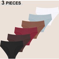 3PCS/Set Cotton Panties Women Briefs Jacquard Design Women Panties Sexy Female Underpants Solid Color Intimate Pantys S-XL