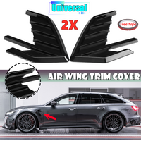 Universal Car Air Flow Fender Shark Gills Trim Carbon Fiber Side Wing Decals for AUDI A3 A4 A5 A6 A7 A8 Q3 Q5 Q7 RS5 -RS7 S4 TT image 4
