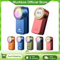 Wurkkos HD03 680LM Mini Latarka Klipsowa USB z Możliwością Ładowania, Kieszonkowa Latarka Reflektorowa/Rozpraszająca Światło, Przenośna Latarka RGB z Magnesem