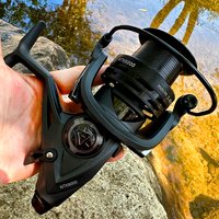 Dual Brake Spinning Reel 3000/4000/5000/6000 Series Large Capacity Long Cast Reel For Carp Fishing Left/Right Metal Handle