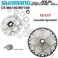 AliExpress Shimano SHIMANO Deore M6100 SLX M7100 12 Speed Mountain Bike Flywheel 12V Variable 12Speed Flying 12S 10-51T Micro Spline Cassette