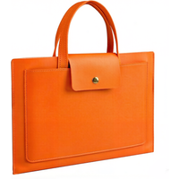 Slim Laptop Tote Bag PU Leather Waterproof Laptop Sleeve For MacBook Neo MacBook Air 13 Pro 14 16 Samsung Portable Computer