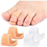 1 Pair Foot Care Relief Pads Reusable Toe Separator Thumb Corrector Bunion Little Toe Protector Hallux Valgus Feet Care Pedicure