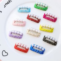 Fashion Handmade BB Clip for Pets Pearl Accessory Alloy Hair Clip Hair Decorations for Dog Cat Pet Supplies Dog Accessories