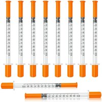 100PC 0.5/1ml Syringes with Needles Individually Packaged for Laboratory And Pet Supplies
