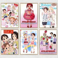 anime Strawberry Marshmallow Poster HD Waterproof Self-Adhesive Wall Art โ Multi-Scene Use, Top Gift Pick