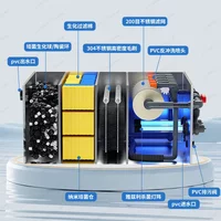 Rotary Drum Filter for Aquaponics/Pond - Automatic Fish Waste Separator & Water Cleaner, Tank Circulation System