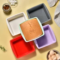 1/4Pcs Silicone Square Cake Mold Easy Release Baking Pan for Cakes Durable Kitchen Tools and Accessories for Home Use